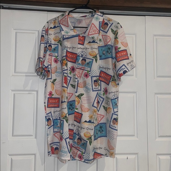 Other - NY Mets Hawaiian Colorful Graphic Short Sleeve Shirt/ Benny Agbayani